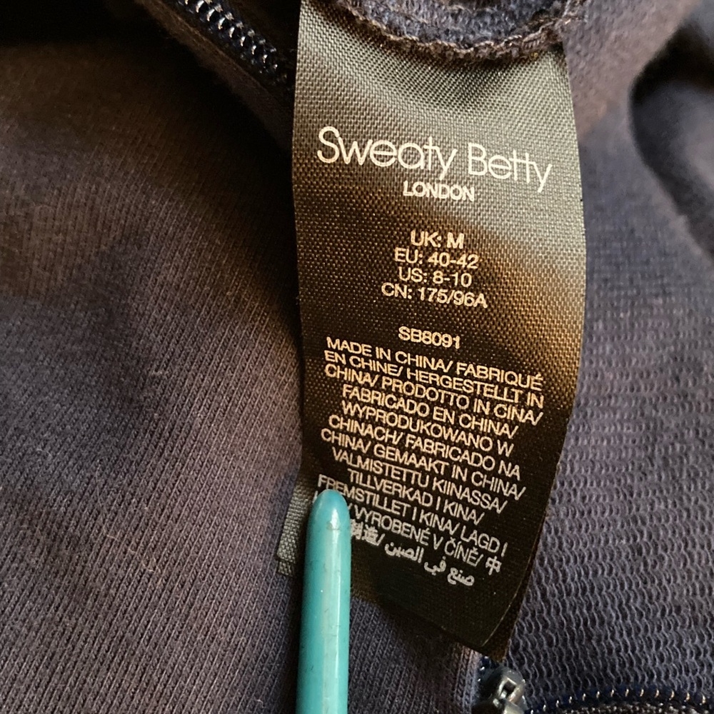 Sweaty Betty Navy High-Neck Jumpsuit - Picture 9 of 15